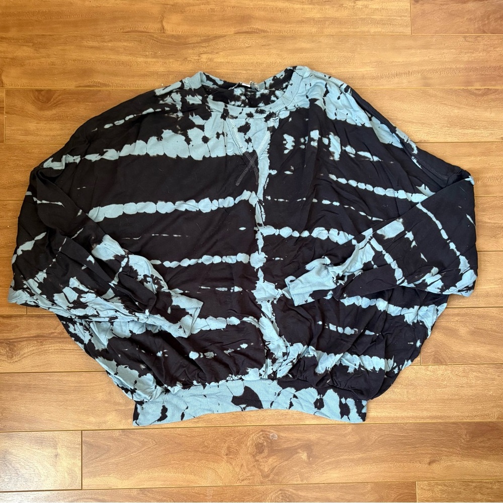 Young Fabulous & Broke Black and Blue Tie-Dye Sweatshirt